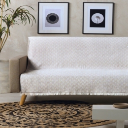 Ριχτάρι Marcel 12 Ecru-Beige Kentia Πολυθρόνα 170x180cm Βαμβάκι-Πολυέστερ