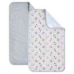 Σελτεδάκια Βρεφικά Duviri (Σετ 2τμχ) Ciel-Ecru Kentia 72x42cm 100% Βαμβάκι