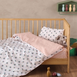 Πάπλωμα Βρεφικό Taiko Light Pink Kentia 100x140cm 100% Βαμβάκι