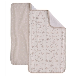 Σελτεδάκια Βρεφικά Poope (Σετ 2τμχ) Beige Kentia 72x42cm 100% Βαμβάκι