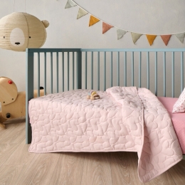 Κουβερλί Βρεφικό Imani 14 Pink Kentia 110x140cm Microfiber-Polyester