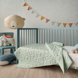 Κουβερλί Βρεφικό Imani 10 Mint Kentia 110x140cm Microfiber-Polyester