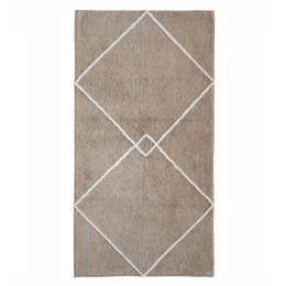 Πατάκι Μπάνιου Veda 04 Taupe Kentia 50 X 80 100% Cotton