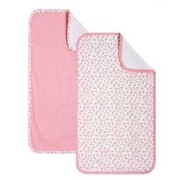 Σελτεδάκια Βρεφικά Cereza (Σετ 2τμχ) Pink Kentia 72x42cm 100% Βαμβάκι