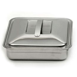 Ταψί Ορθογώνιο Με Καπάκι 87.AT/3.1 40x35cm Inox Ανοξείδωτο Ατσάλι