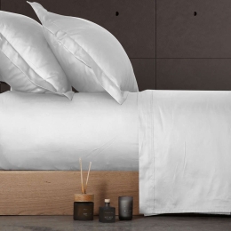 Σεντόνι Elements White Nef Nef Υπέρδιπλο 240x270cm Χωρίς Λάστιχο 100% Βαμβακοσατέν