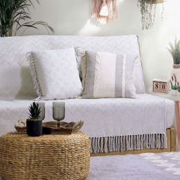 Ριχτάρι Awesome Grey Nef-Nef Τριθέσιο 180x300cm Βαμβάκι-Πολυέστερ