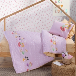 Σεντόνια Παιδικά Sweet Little Girls (Σετ 3τμχ) Lilac Nef-Nef Μονό 170x260cm 100% Βαμβάκι