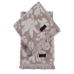 Πετσέτα Flozeria Beige Nef-Nef Σώματος 70x140cm 100% Βαμβάκι