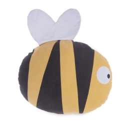 Μαξιλάρι Διακοσμητικό Παιδικό (Με Γέμιση) Bee Yellow Nef-Nef 35Χ35 Βαμβάκι-Πολυέστερ