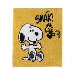 Ταπέτο Μπάνιου Snoopy Smak Yellow Nef-Nef 70x70cm 70x140cm 100% Βαμβάκι