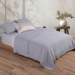 Κουβερλί Olympia Grey Nef-Nef Υπέρδιπλo 230x240cm Βαμβάκι-Πολυέστερ