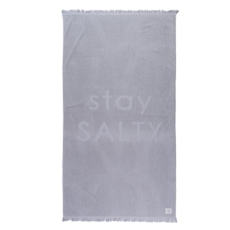 Πετσέτα Θαλάσσης Stay Salty Silver Nef-Nef Θαλάσσης 90x170cm 100% Βαμβάκι