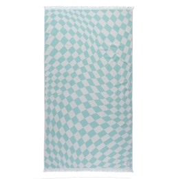 Πετσέτα Θαλάσσης Groovy Aqua Nef-Nef Θαλάσσης 90x170cm 100% Βαμβάκι