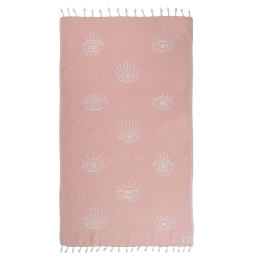 Πετσέτα Θαλάσσης - Παρεό Eyes One Me Pink Nef-Nef Θαλάσσης 90x170cm 100% Βαμβάκι