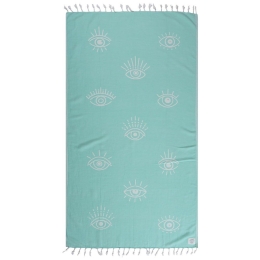 Πετσέτα Θαλάσσης - Παρεό Eyes One Me Aqua Nef-Nef Θαλάσσης 90x170cm 100% Βαμβάκι