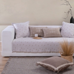 Ριχτάρι Amaranta Beige Nef-Nef Διθέσιο 170x250cm Βαμβάκι-Πολυέστερ