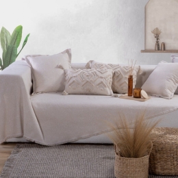 Ριχτάρι Aronia Ecru Nef-Nef Πολυθρόνα 170x180cm Βαμβάκι-Πολυέστερ