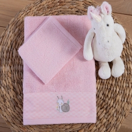 Πετσέτες Βρεφικές Cute Snail (Σετ 2τμχ) Light Lilac Nef-Nef Homeware Σετ Πετσέτες 70x140cm 100% Βαμβάκι