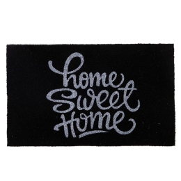 Πατάκι Εισόδου Κοκοφοίνικα Home Sweet Home 45X75 Black Nef-Nef Homeware 45X75 45x75cm