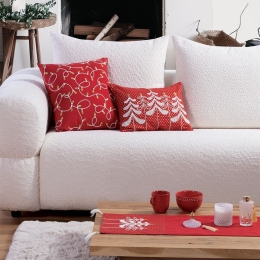 Runner Χριστουγεννιάτικο Elegant Christmas Lights Red Nef-Nef Homeware 33X150