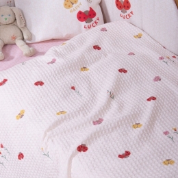 Κουβέρτα Βρεφική Πικέ Lady Bug Ecru Nef-Nef Homeware Αγκαλιάς 80x110cm 100% Βαμβάκι