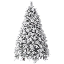 Χριστουγεννιάτικο Δέντρο Flocked Alaska 67532 240cm (2850tips) White-Green