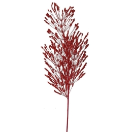 Λουλούδι - Κλαδί Πεύκο Glitter 79208 80cm Red