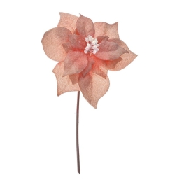 Κλαδί Πικ Αλεξανδρινό Με Γκλίτερ 81442 33cm Pink