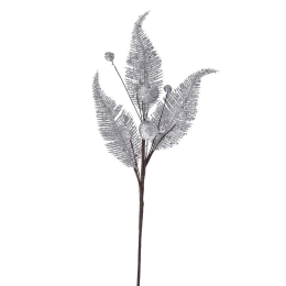 Λουλούδι - Κλαδί Φτερά Παγωνιού 81986 54cm Silver