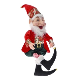 Χριστουγεννιάτικη Φιγούρα Ξωτικό Elf 82848 65cm Red-Green