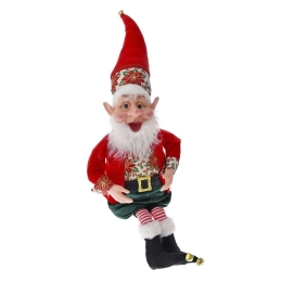 Χριστουγεννιάτικη Φιγούρα Ξωτικό Elf 82849 90cm Red-Green