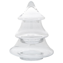 Χριστoυγεννιάτικο Δοχείο Με Καπάκι 86091 25x34cm Clear