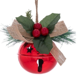 Χριστουγεννιάτικο Στολίδι Καμπάνα 86418 8cm Red