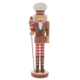 Διακοσμητικός Καρυοθραύστης Gingerbread 87193 13x12x45cm Multi