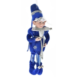 Χριστουγεννιάτικη Φιγούρα Ξωτικό Elf 75694 30cm Blue