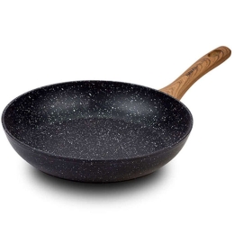 Τηγάνι Αντικολλητικό Nature 10-144-102 26cm Black-Brown Nava 26cm Αλουμίνιο