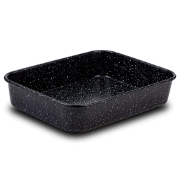 Ταψί Ορθογώνιο Αντικολλητικό Nature 10-103-161 34cm Black Nava Ατσάλι