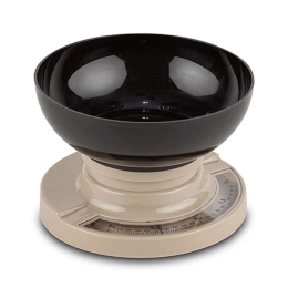 Ζυγαριά Κουζίνας Αναλογική Με Μπωλ Misty 2kg 10-274-020 Beige-Black Nava