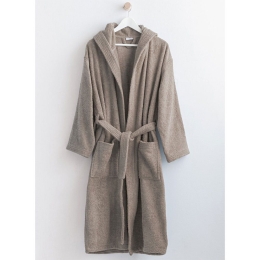 Μπουρνούζι Classic New Με Κουκούλα Grey Palamaiki