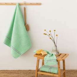 Πετσέτες Elton (Σετ 3τμχ) Mint Palamaiki Σετ Πετσέτες 70x140cm 100% Βαμβάκι