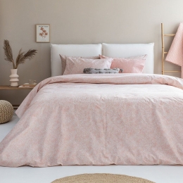Σεντόνια FL6227 (Σετ 4τμχ) Pink Palamaiki Διπλό 200x260cm 100% Βαμβάκι