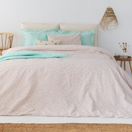 Σεντόνια FL6236 (Σετ 4τμχ) Ecru-Ciel Palamaiki King Size 265x260cm 100% Βαμβάκι