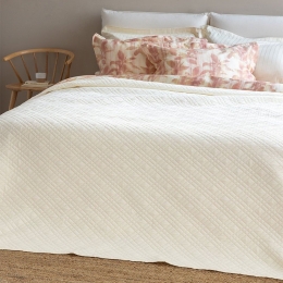 Κουβερλί Pitha Ecru Palamaiki Υπέρδιπλο 220x240cm Microfiber