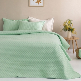 Κουβερλί Jenn (Σετ 2τμχ) Mint Palamaiki Ημίδιπλο 160x240cm Microfiber