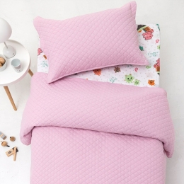 Κουβερλί Jenn (Σετ 3τμχ) Pink Palamaiki King Size 260x240cm Microfiber