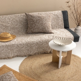 Ριχτάρι Ester Beige Palamaiki Τριθέσιο 180x300cm Βαμβάκι-Πολυέστερ