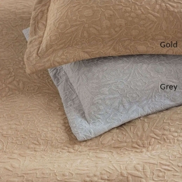 Κουβέρτα Alina Gold Palamaiki Υπέρδιπλo 230x260cm Βαμβάκι-Πολυέστερ