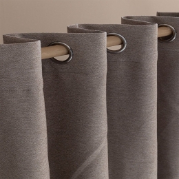 Κουρτίνα Cress Με Τρουκς Beige Palamaiki 140X260 Πολυέστερ