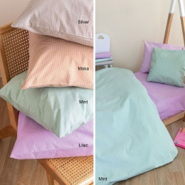 Σεντόνια Βρεφικά Totem (Σετ 2τμχ) Lilac Palamaiki Λίκνου 100% Βαμβάκι